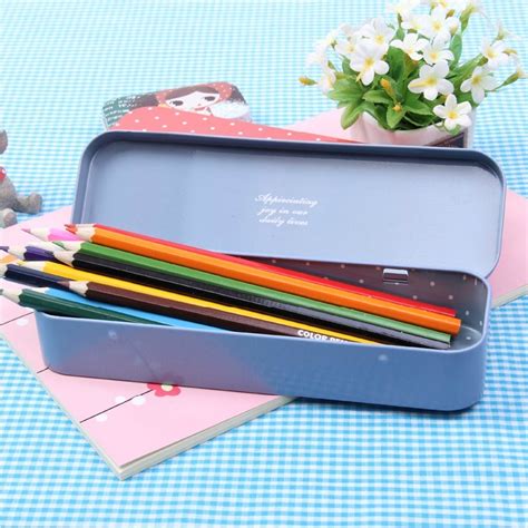 small pencil box metal|metal pencil lead case.